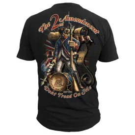 2nd Amendment  Dont Tread on Me - Black Ink Premium Men's T-Shirt