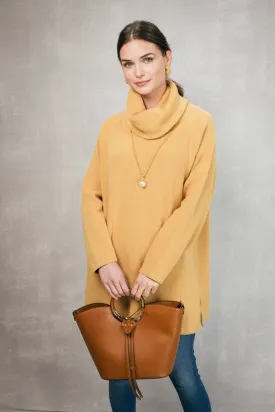 30" Oversized Cowl Neck Sweater Tunic