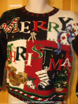 80s Christmas Sweater Merry Christmas