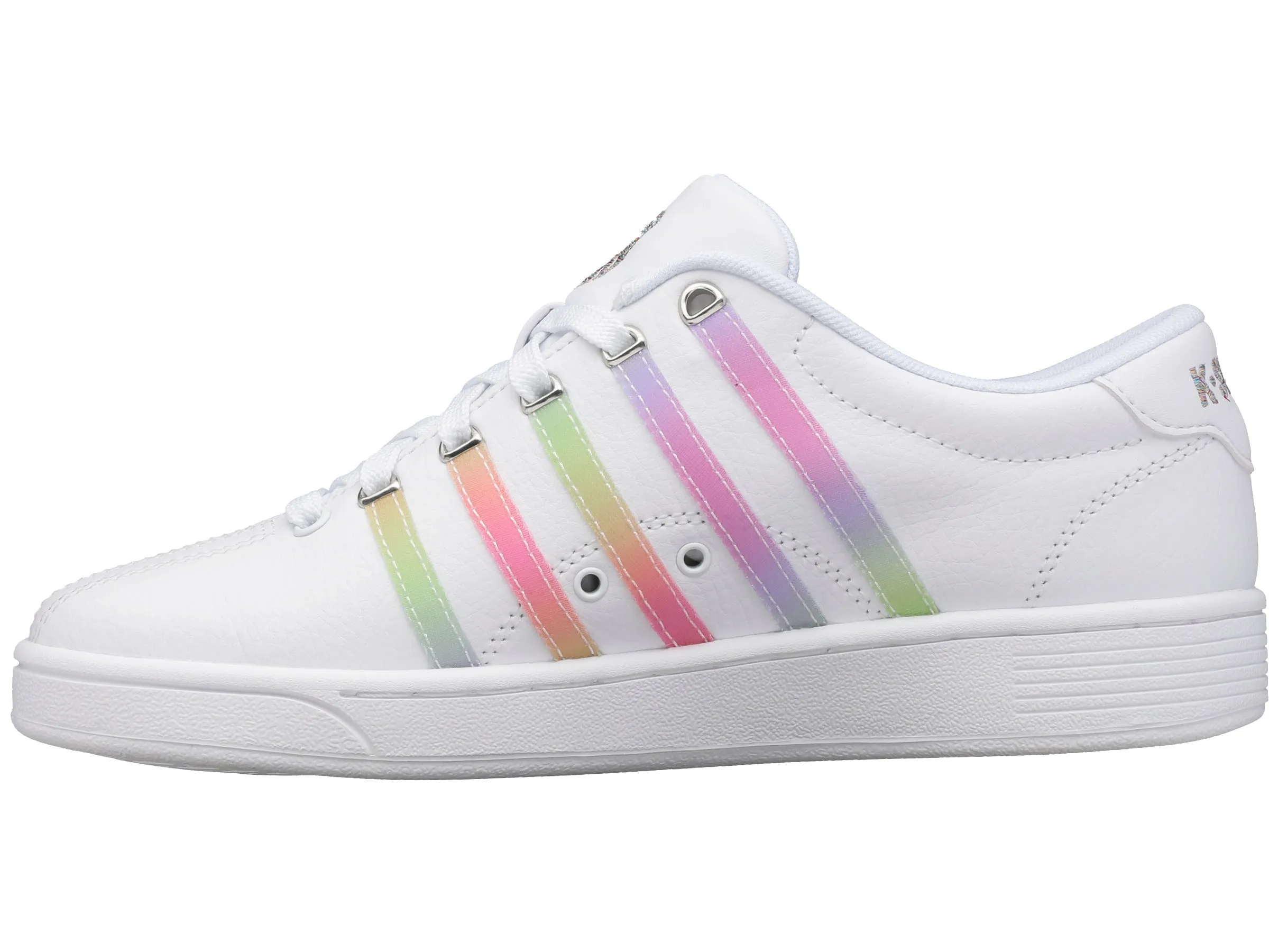 96793-103-M | COURT PRO II | WHITE/PASTEL RAINBOW