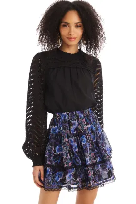 ALL Delilah Mini Skirt in Fall Florals