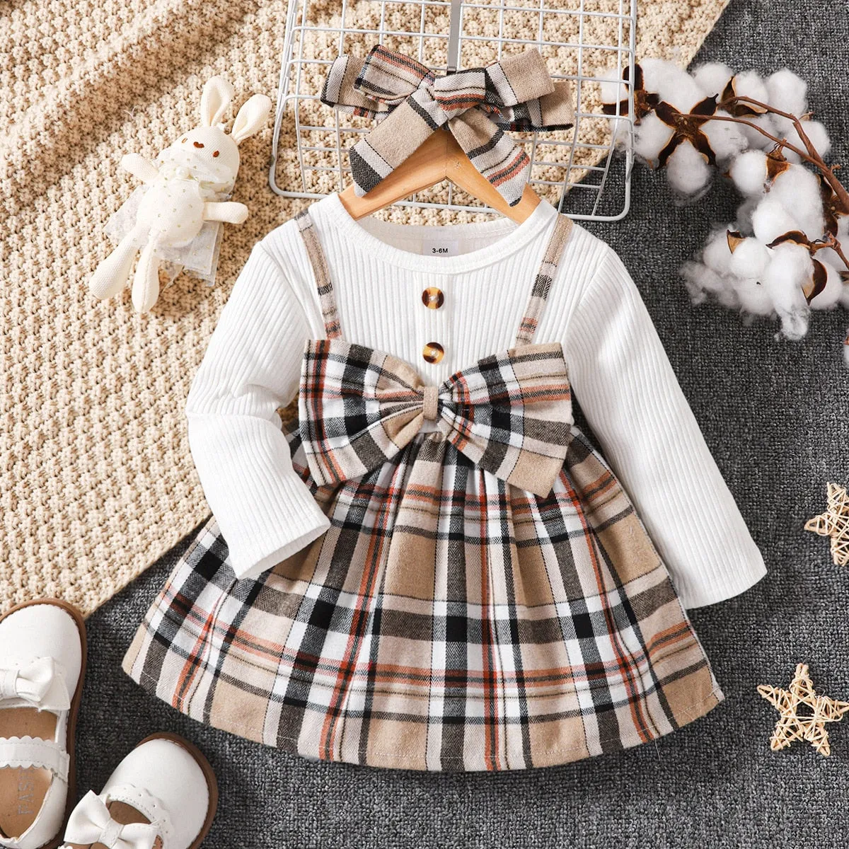 Baby Girl Dress Long Sleeve Cartoon Cute Floral Dresses - BTGD8490