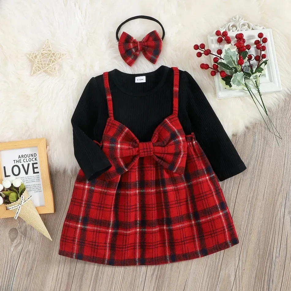 Baby Girl Dress Long Sleeve Cartoon Cute Floral Dresses - BTGD8490