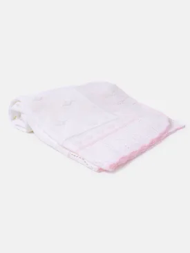 Baby Spanish Chic Knitted Shawl - Pink