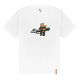 Bear Turismo Graphic T-Shirt - White