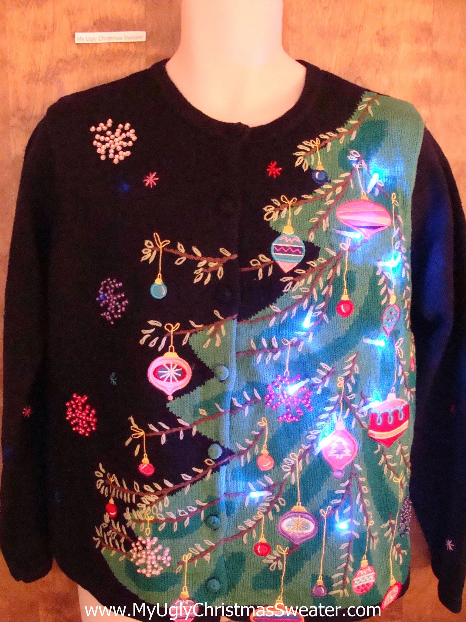 Best Festive Tree Light Up Cheesy Christmas Sweater