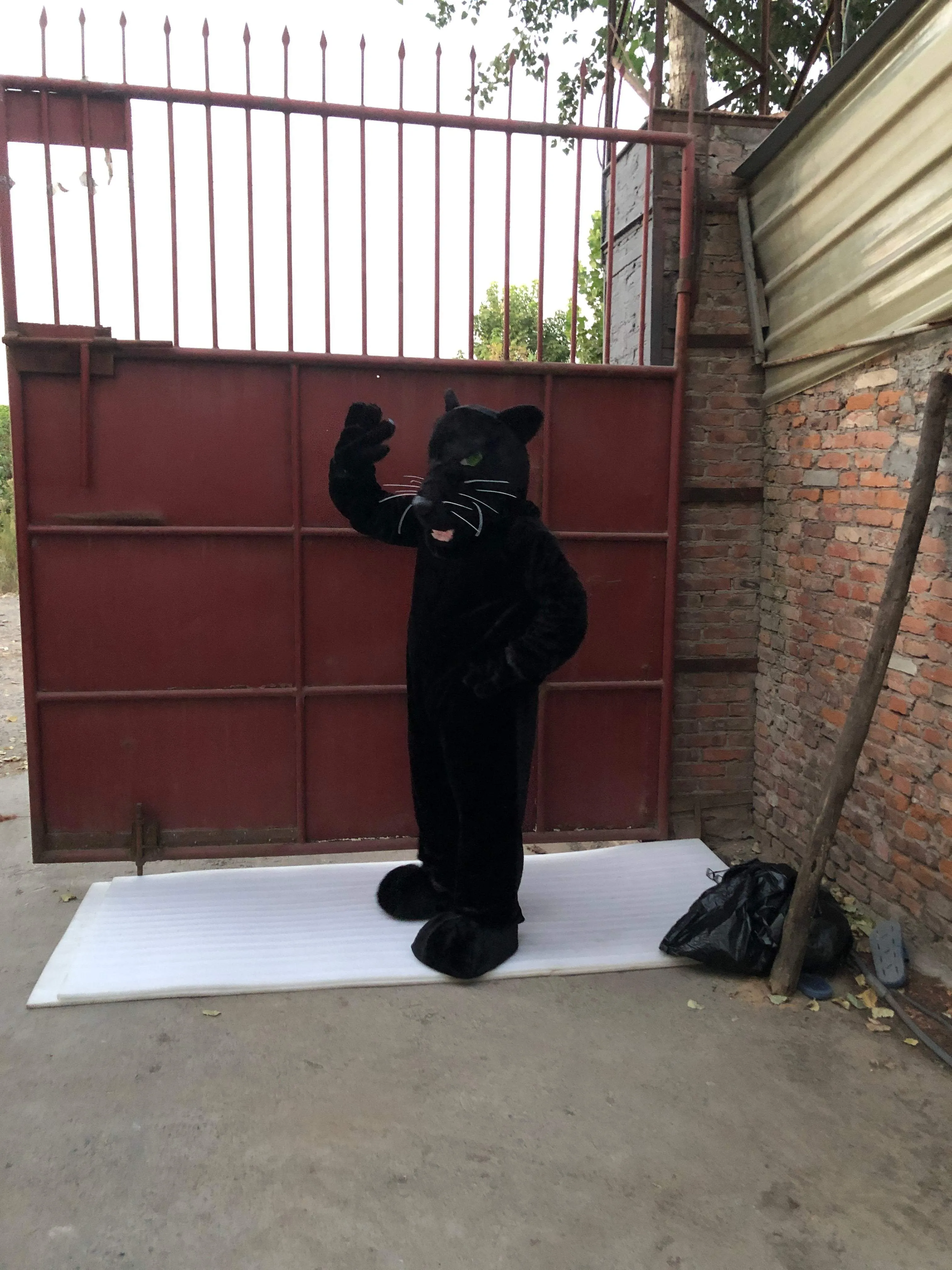 Black Panther Mascot Costumes Adult Carnival Party Cosplay Suit