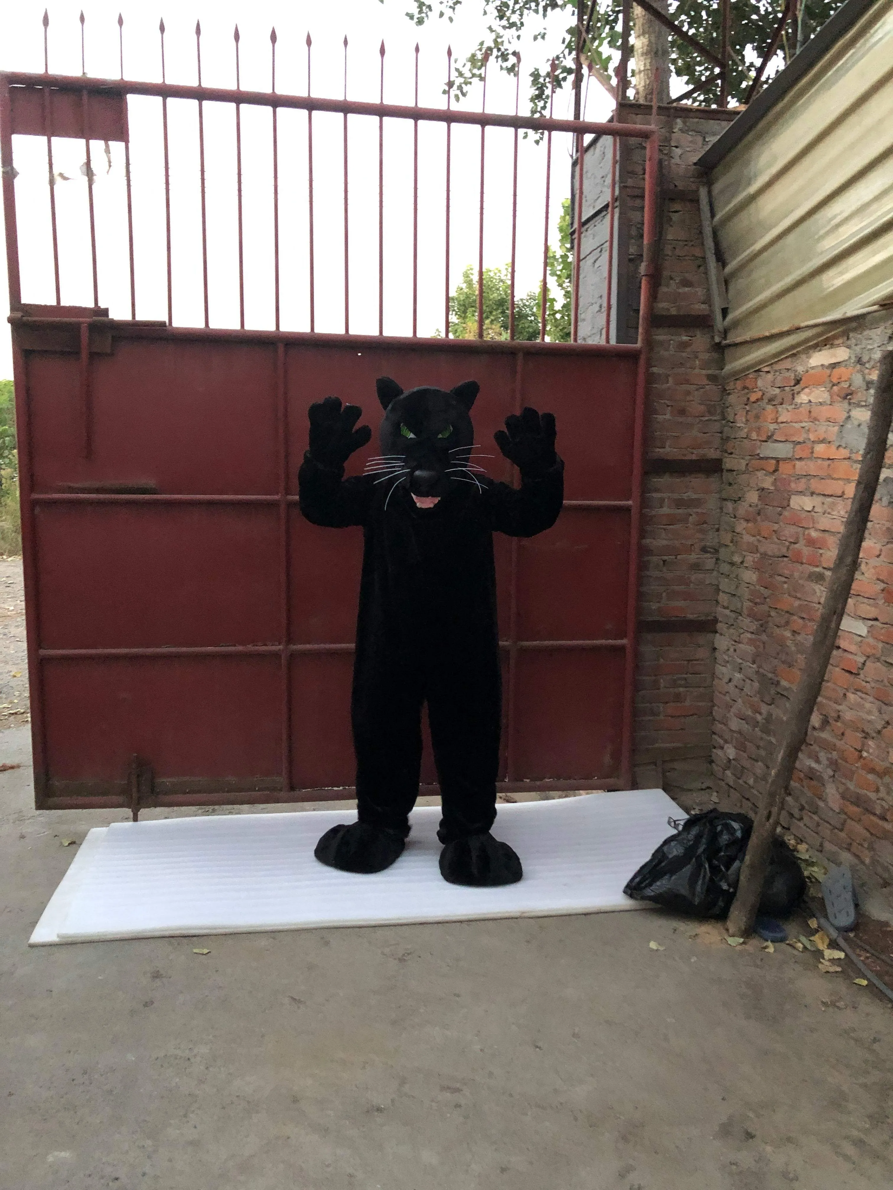 Black Panther Mascot Costumes Adult Carnival Party Cosplay Suit