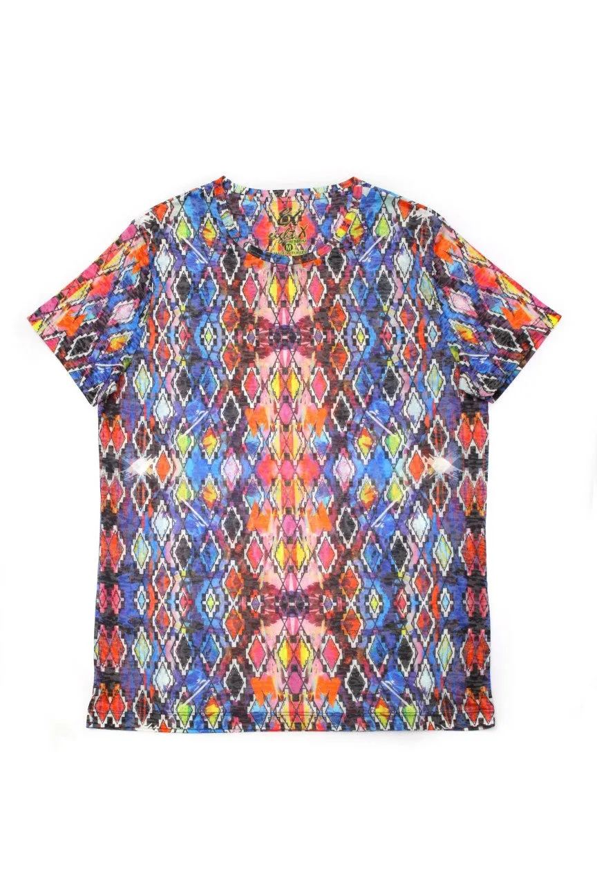 Bold Multi Colors Print T-Shirt