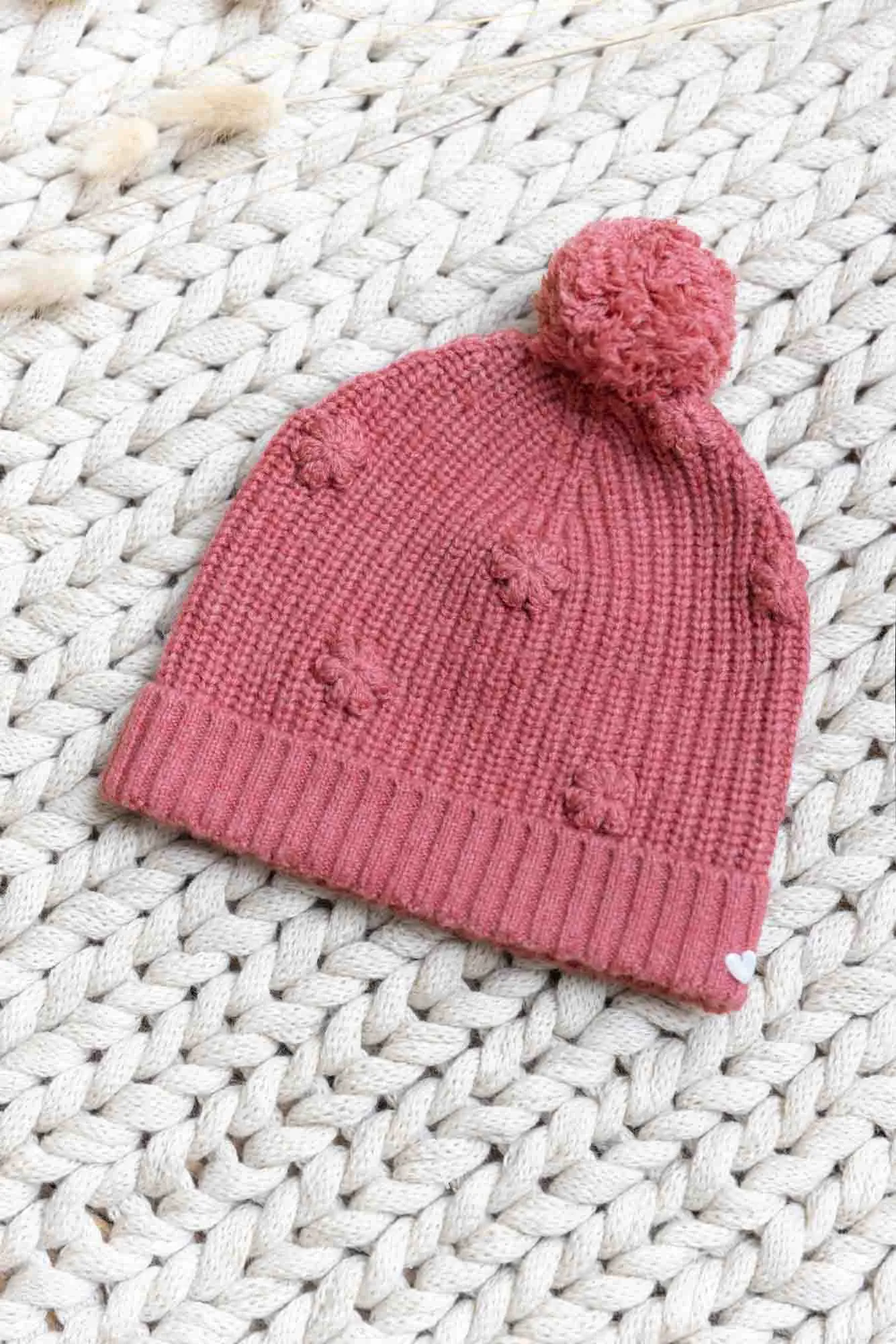 Bonnet - Rose pompon