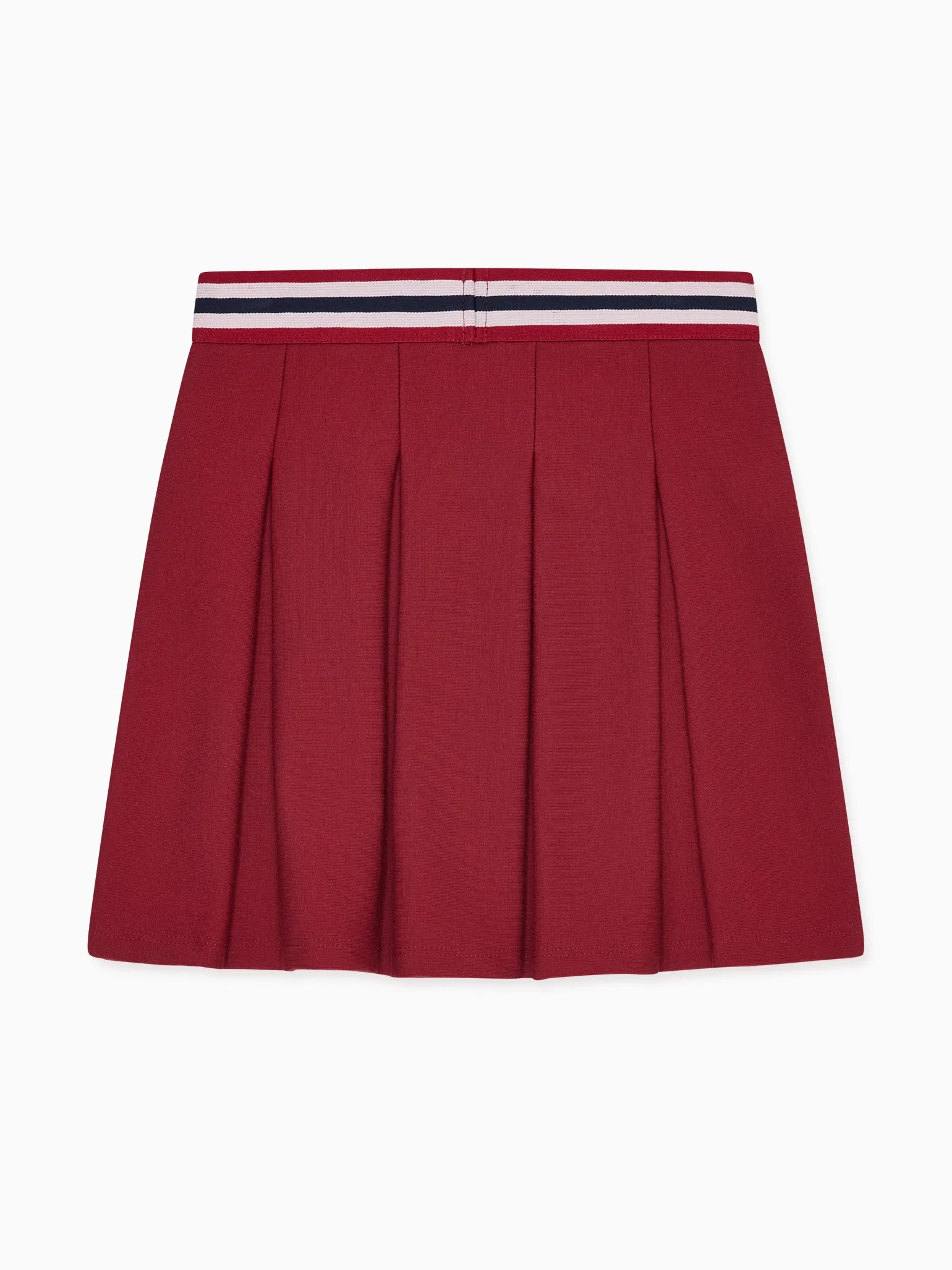 Burgundy Isabela Girl Pleated Skirt