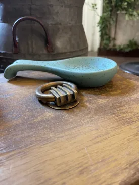 Ceramic spoon holder mint