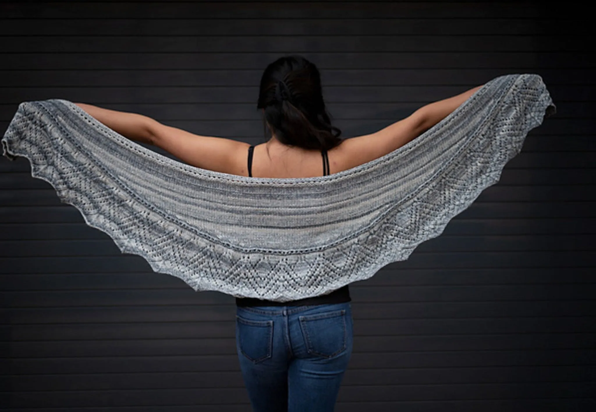 Cumulus Sasha Crescent Shawl