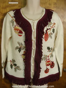 Cute Christmas Sweater with Amazing Fringe