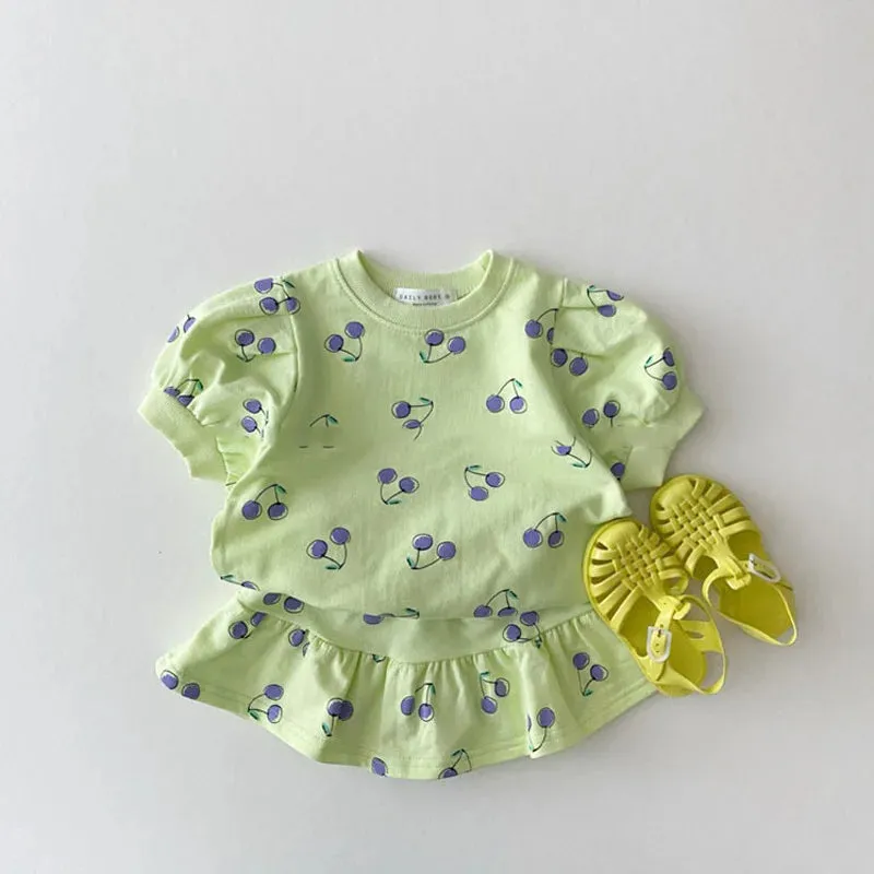 Cute Princess Top & Skirt Set