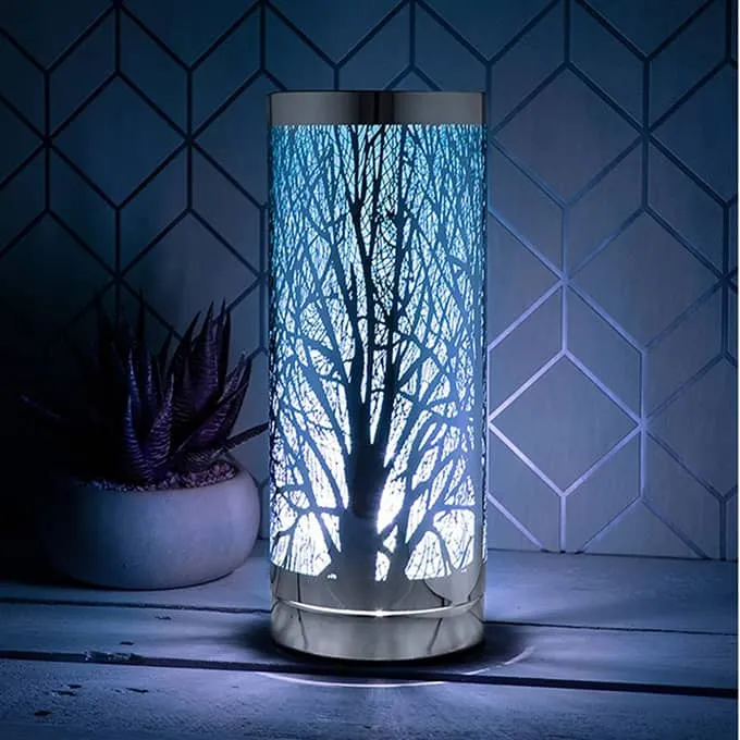 Desire Aroma Cylinder Lamp Tree Silver