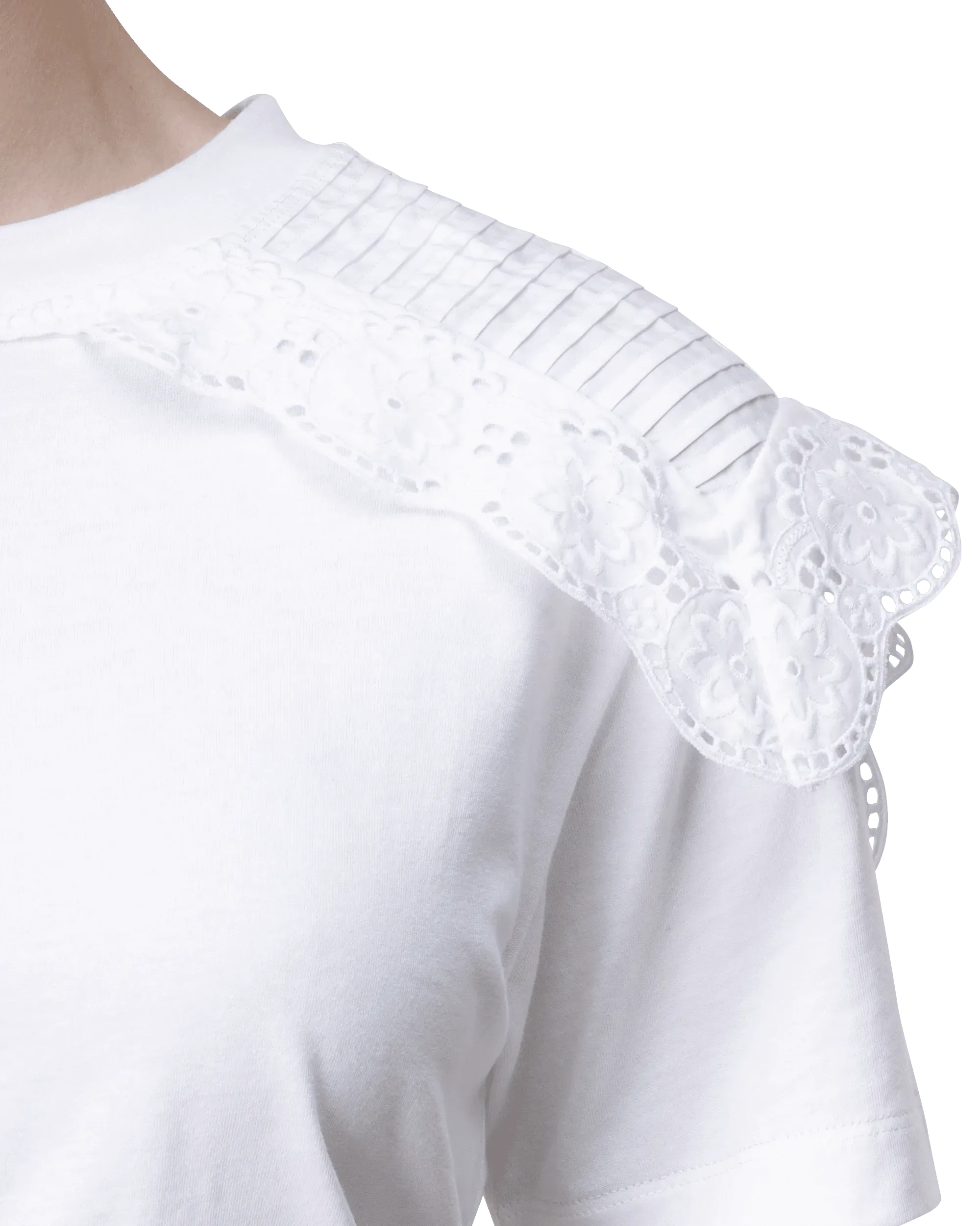 Eyelet Embroidered T-Shirt