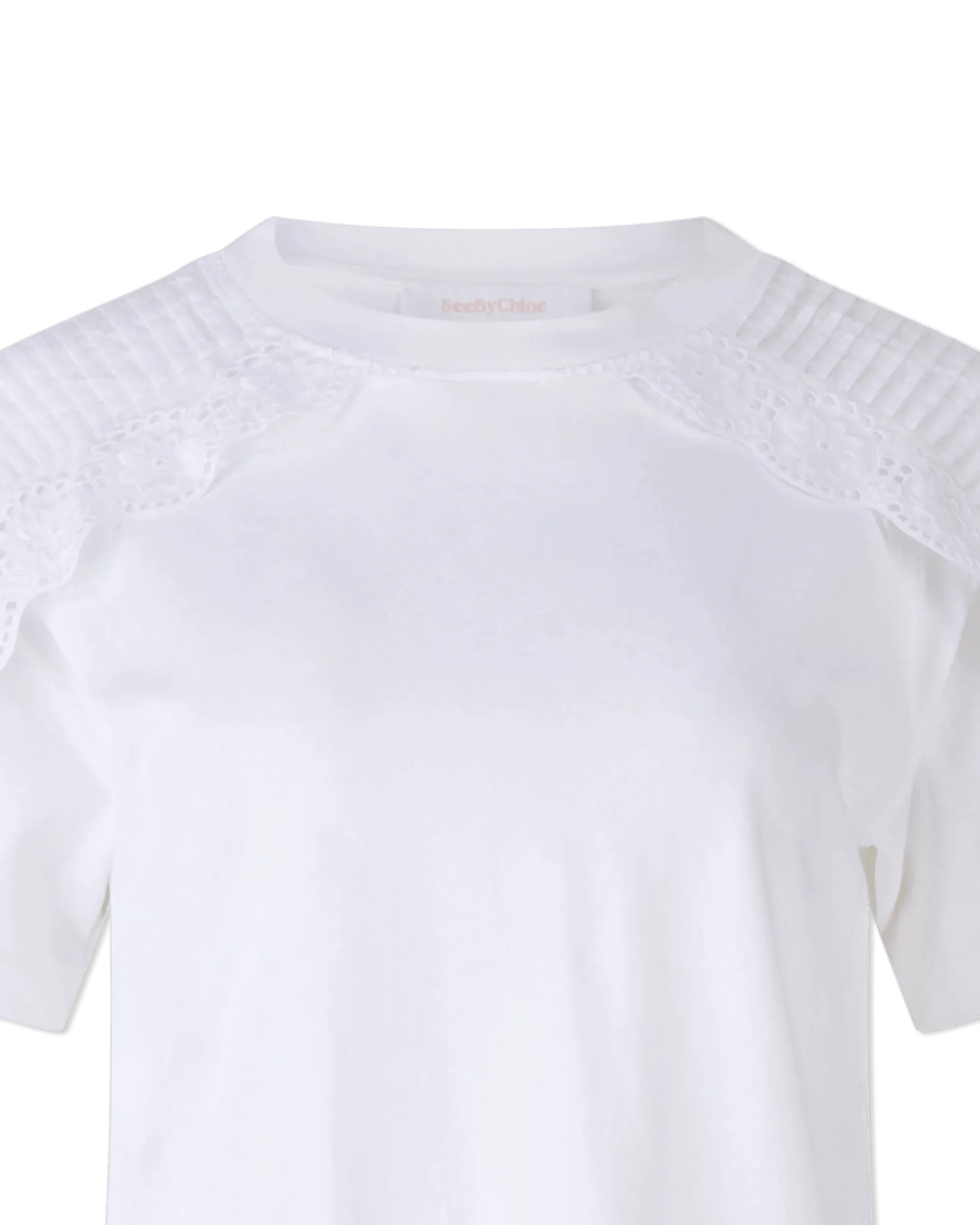 Eyelet Embroidered T-Shirt