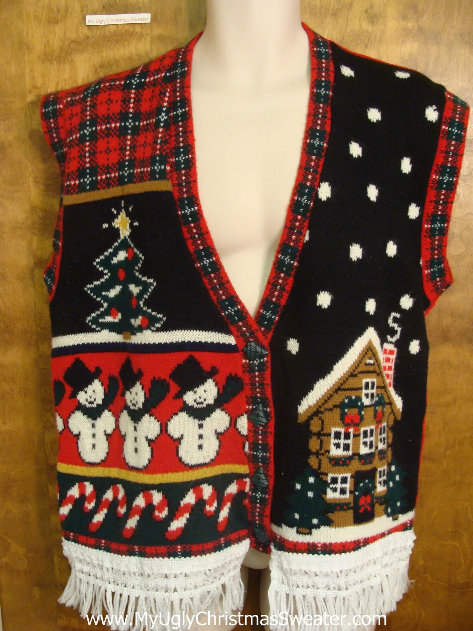 Fantastic 80s Retro Christmas Sweater Vest