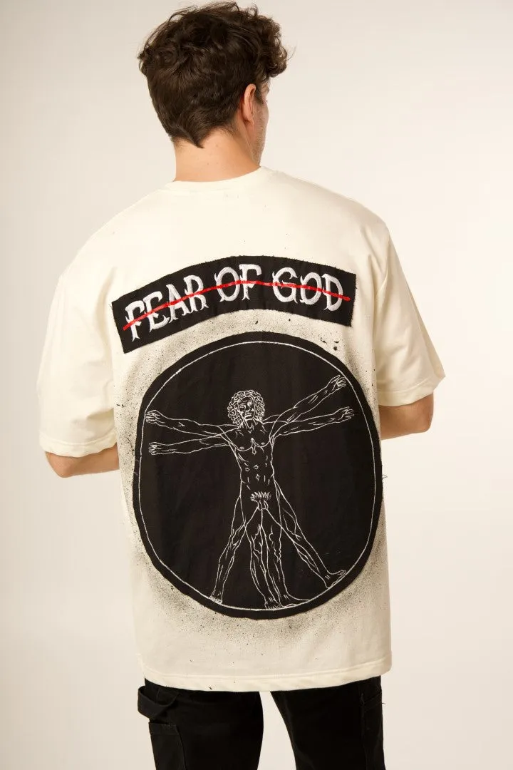 FEAR OF GOD vs VITRUVIAN MAN BLACK VALKYRE TSHIRT