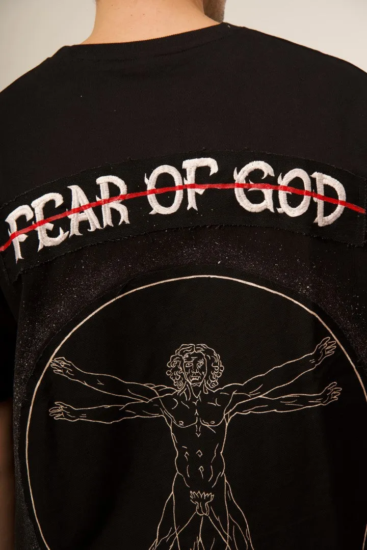 FEAR OF GOD vs VITRUVIAN MAN BLACK VALKYRE TSHIRT