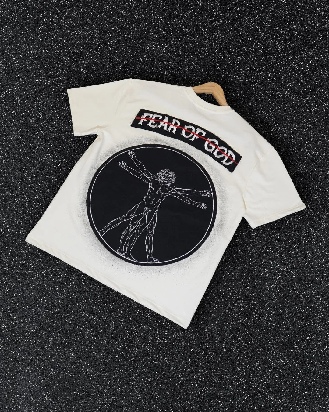 FEAR OF GOD vs VITRUVIAN MAN BLACK VALKYRE TSHIRT