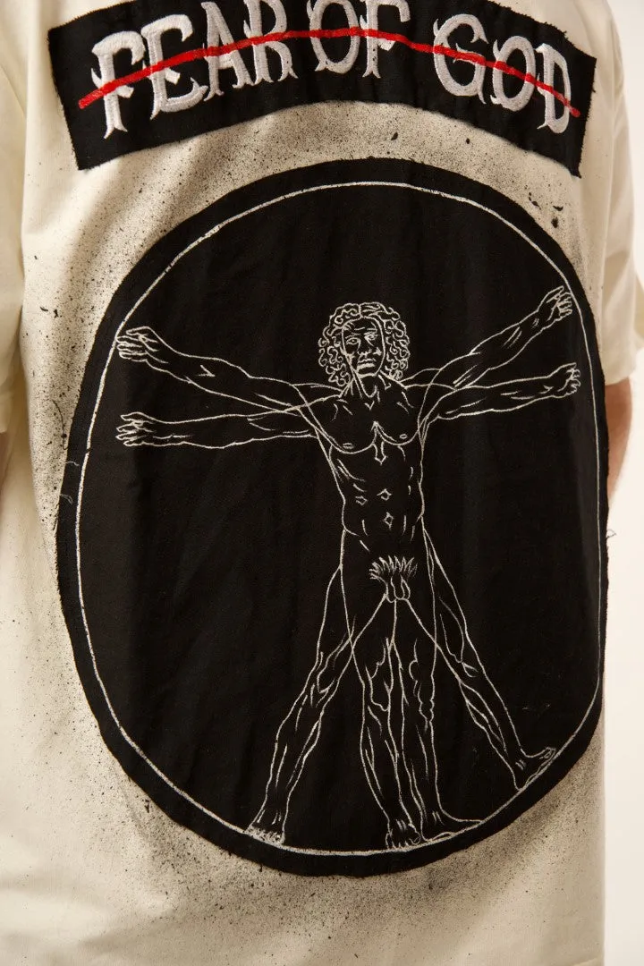 FEAR OF GOD vs VITRUVIAN MAN BLACK VALKYRE TSHIRT