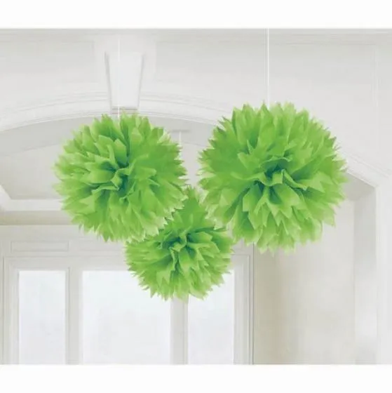 Fluffy Tissue Decorations 40cm 3Pk