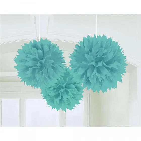 Fluffy Tissue Decorations 40cm 3Pk