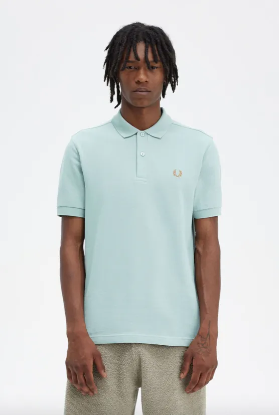 Fred Perry One Colour Shirt/Silver Blue - New HS24