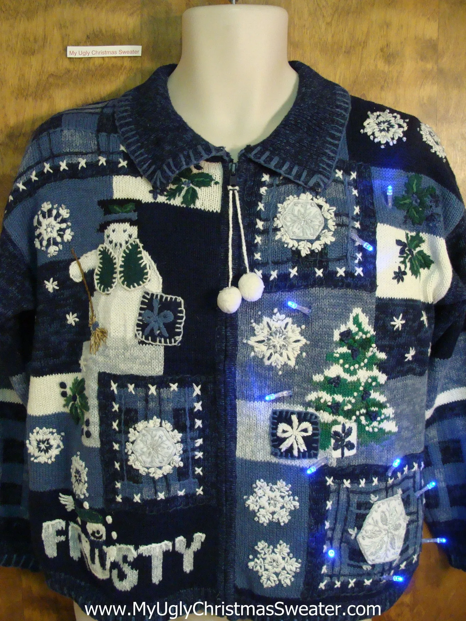 Frost the Snowman Light Up Cheesy Christmas Sweater