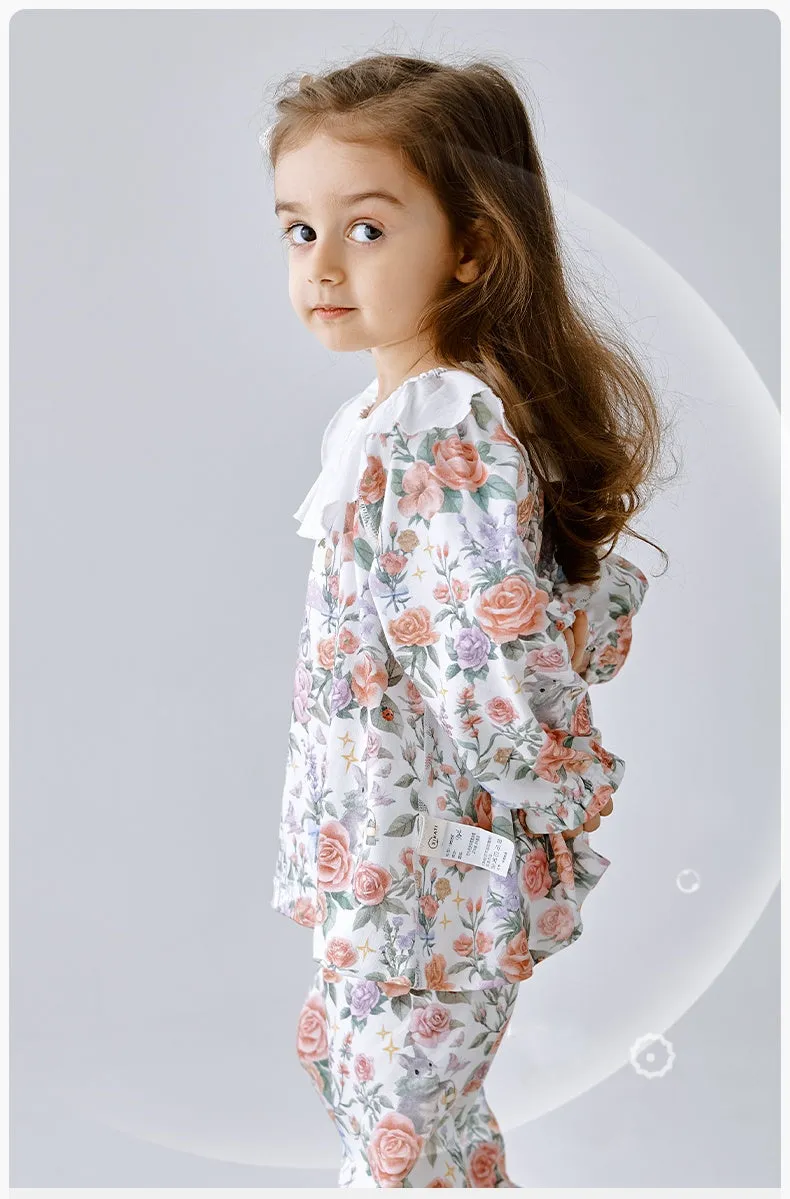 Girls Rose Garden Long Sleeve Loungewear