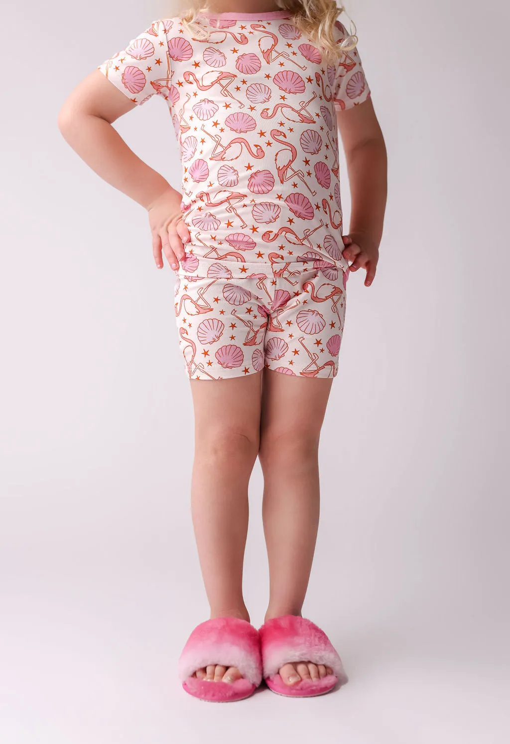 In My Jammers Flamingo S/S 2pc PJ Set w/Shorts