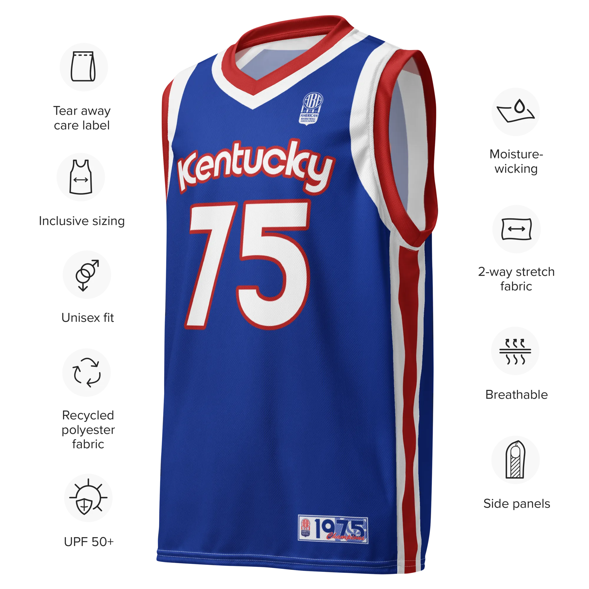 Kentucky Colonels 1975 ABA Champions Basketball Jersey