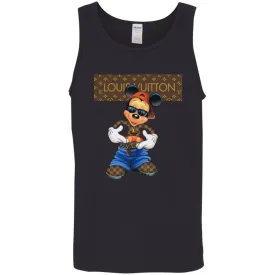 Louis Vuitton Mickey Mouse Cartoon T-shirt Men Cotton Tank