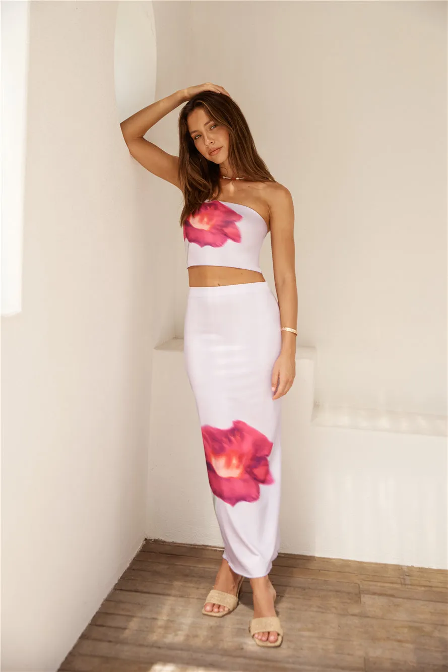 Magenta Hues Maxi Skirt Purple