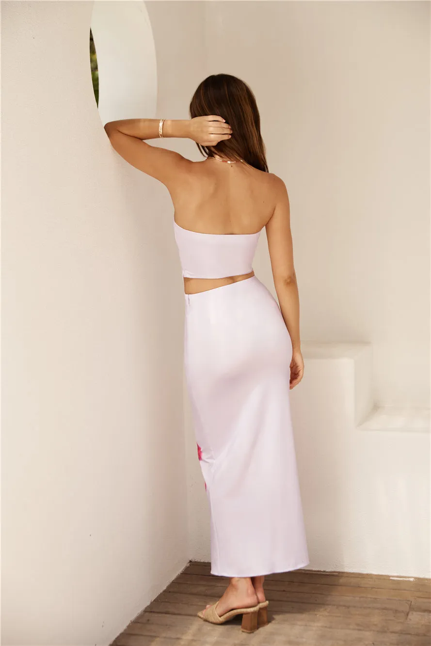 Magenta Hues Maxi Skirt Purple