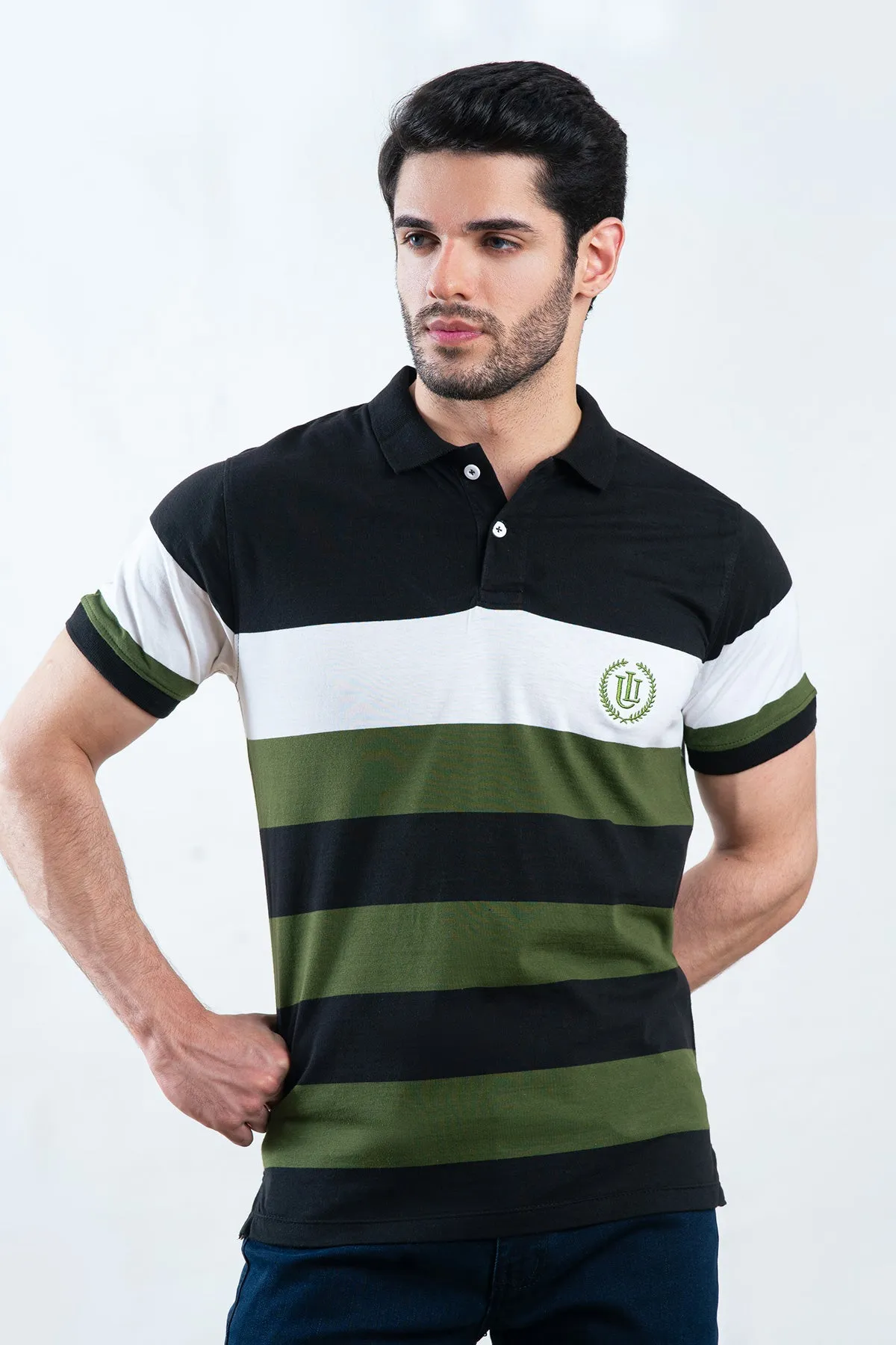 Mens "ASLAN" Summer Polo Short Sleeves T-Shirt