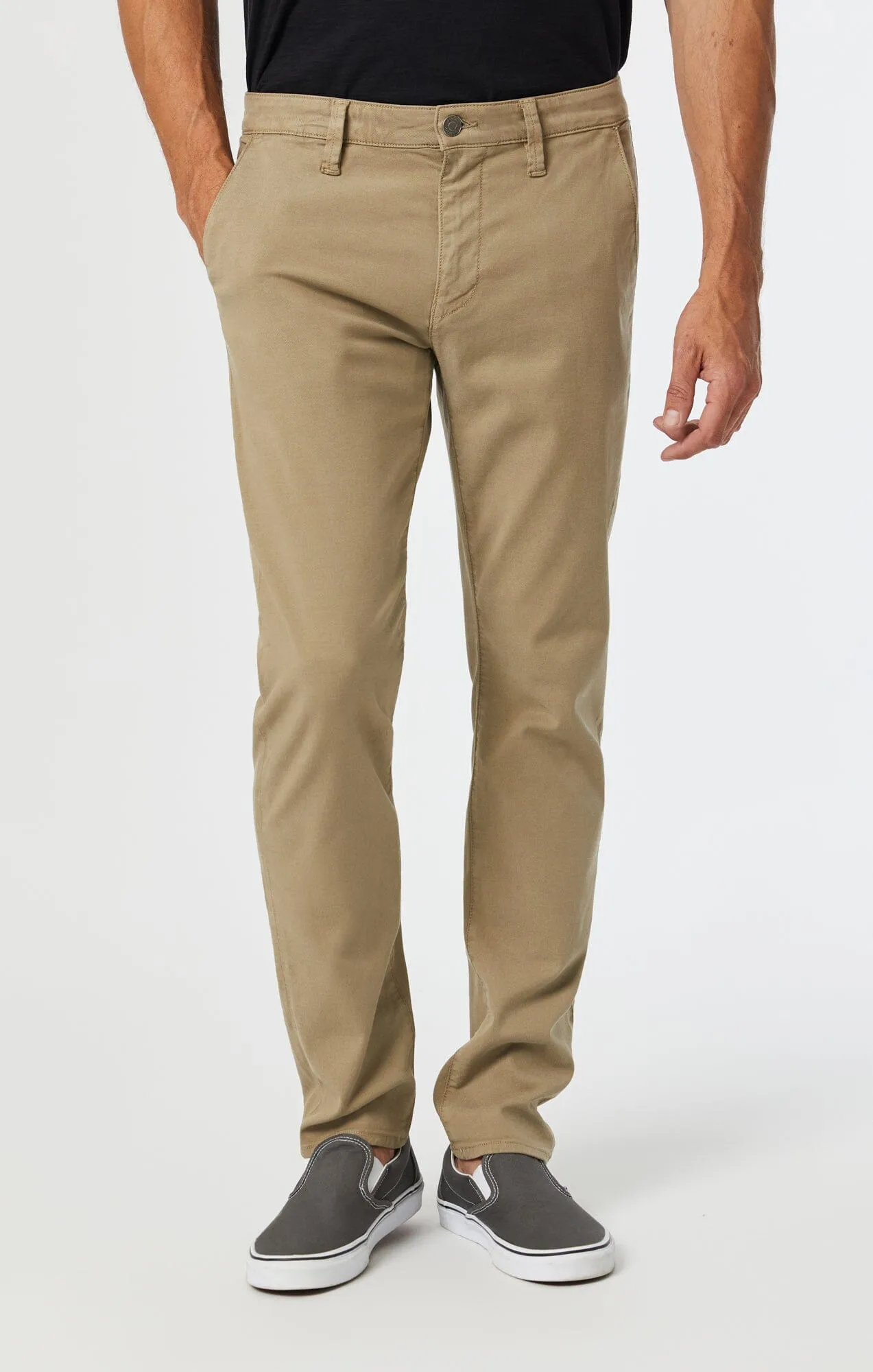 MILTON SLIM STRAIGHT CHINO IN BEIGE LUXE TWILL