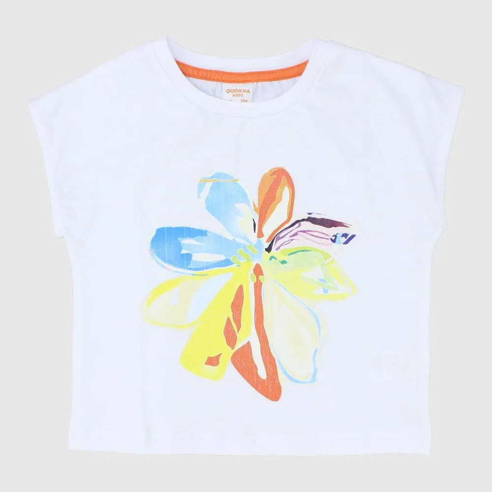 Multicolored Flower Sleeveless T-Shirt