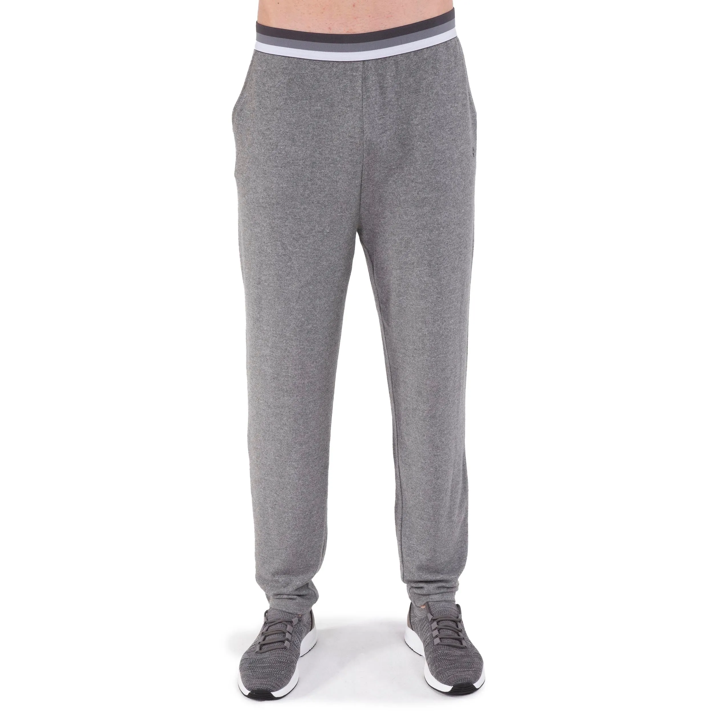 Pantalon élastique Homme Gris