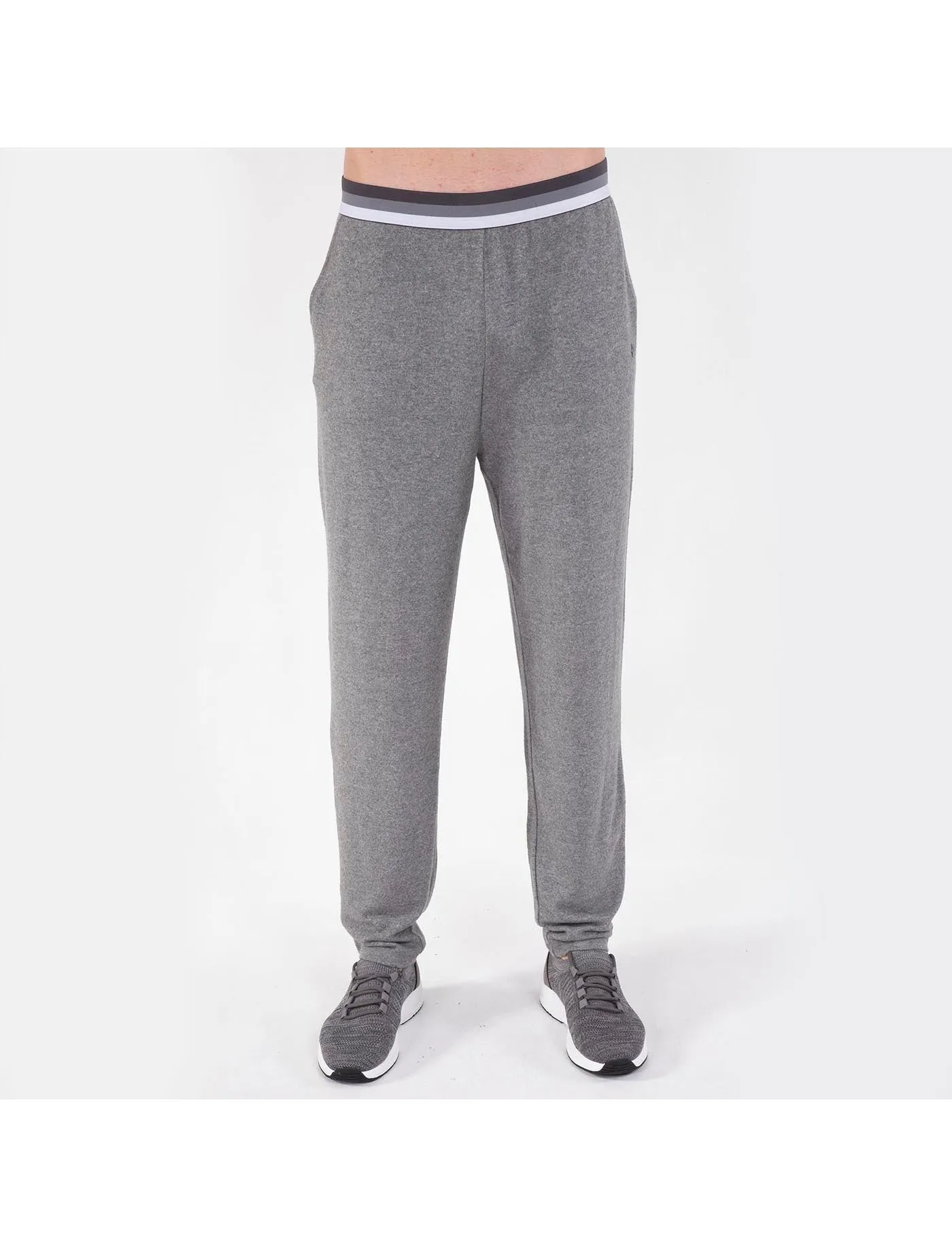 Pantalon élastique Homme Gris