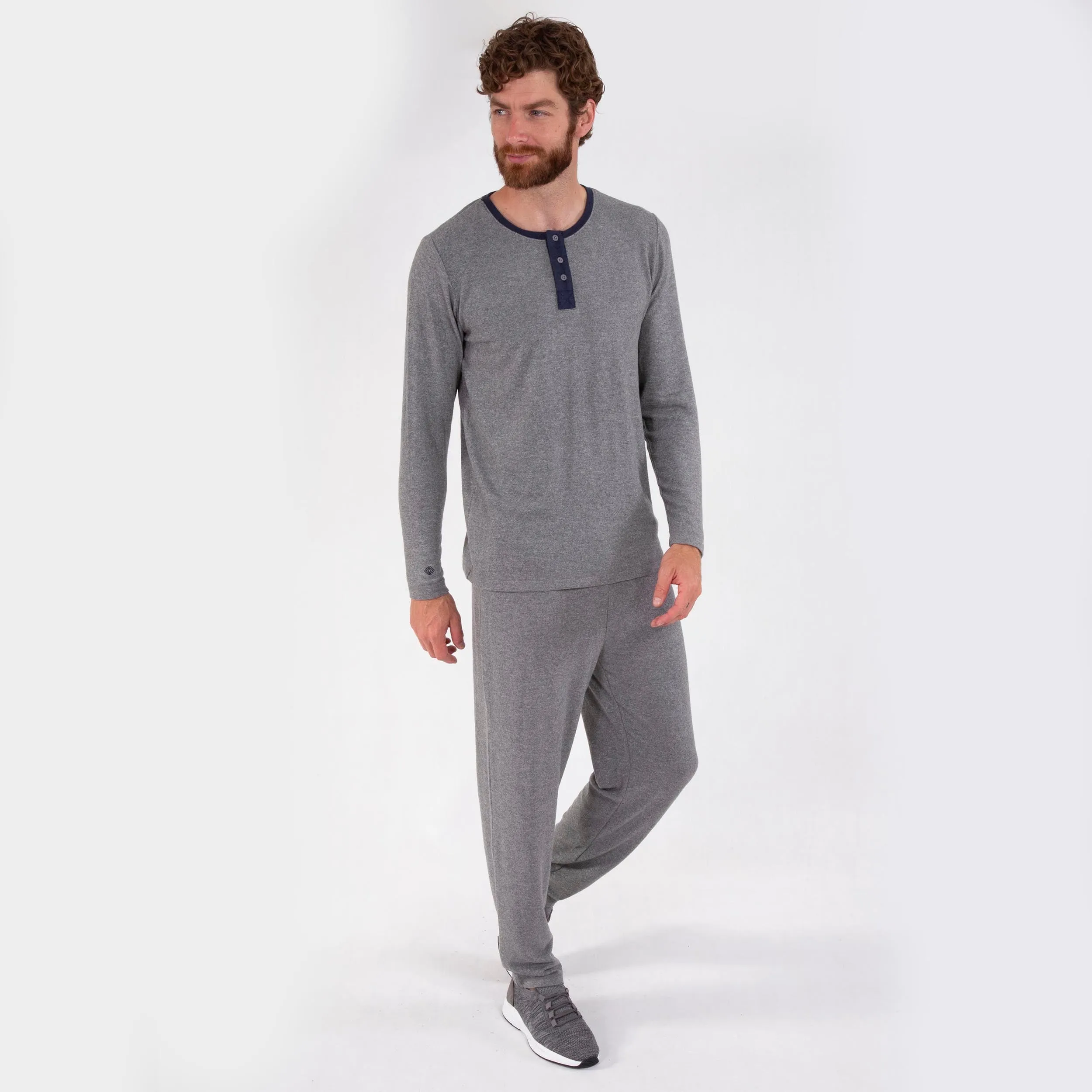 Pantalon élastique Homme Gris