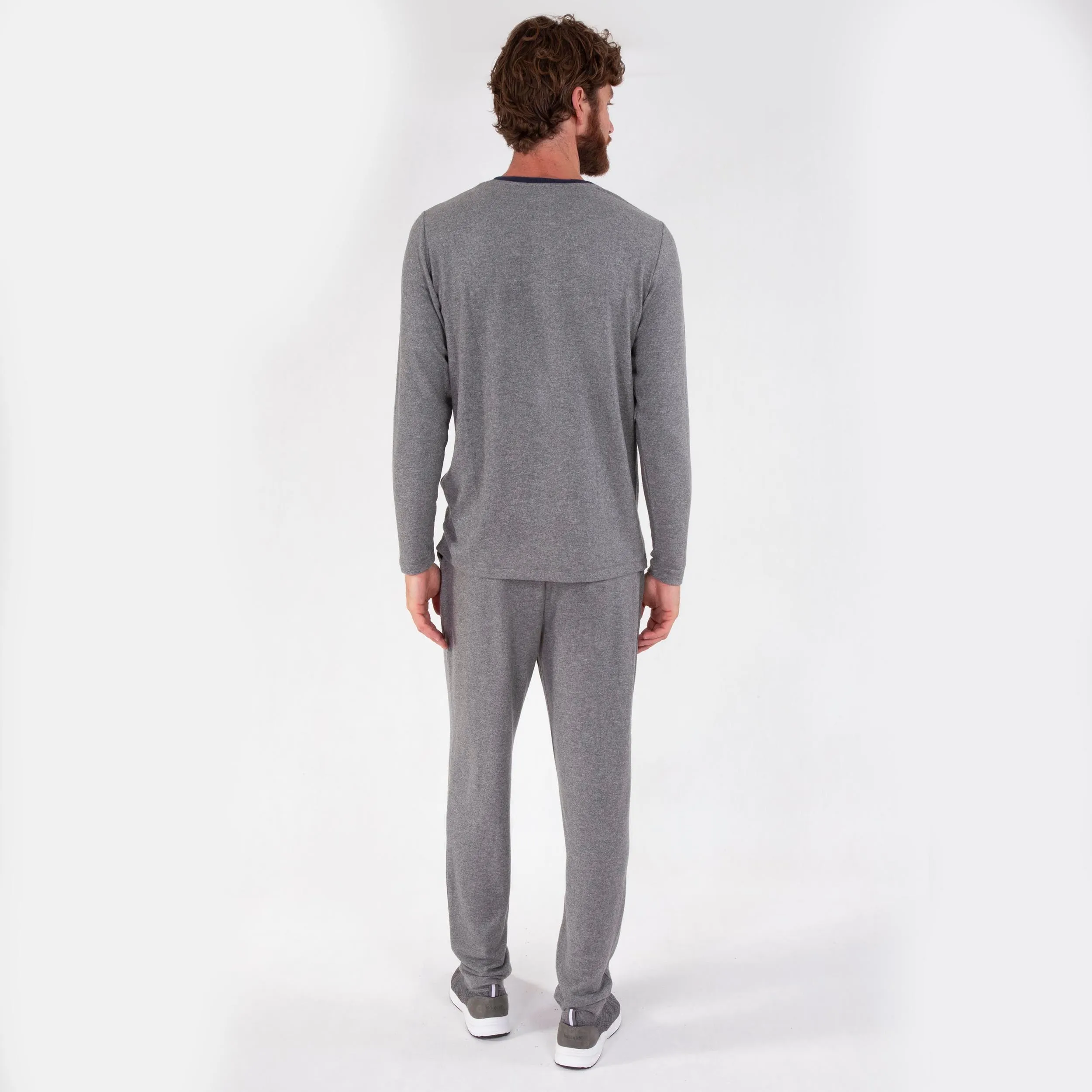 Pantalon élastique Homme Gris