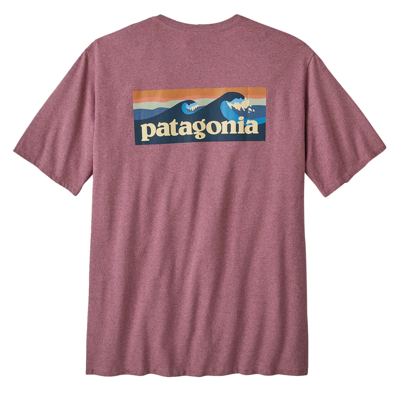 Patagonia Boardshort Logo Pocket Responsibili Tee Evening Mauve