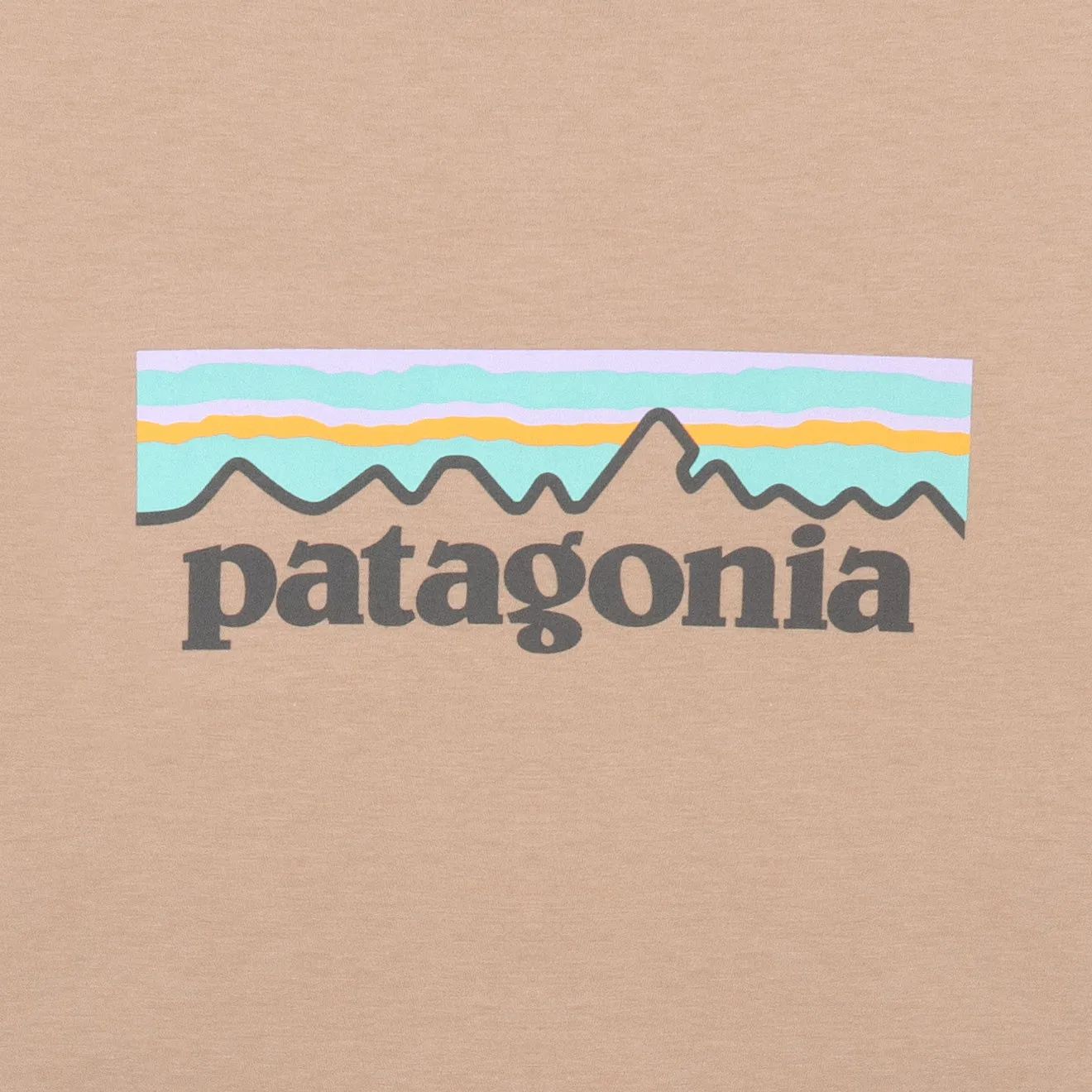 Patagonia Womens Pastel P-6 Logo Organic Crew T-Shirt Pamp Tan