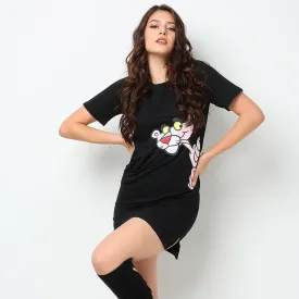 Pink panther 3D fashion tshirt dress