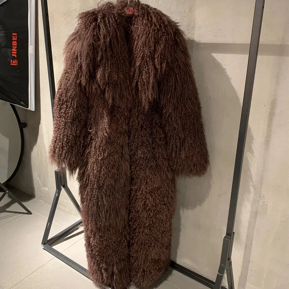 Premium Real Mongolian Fur Coat