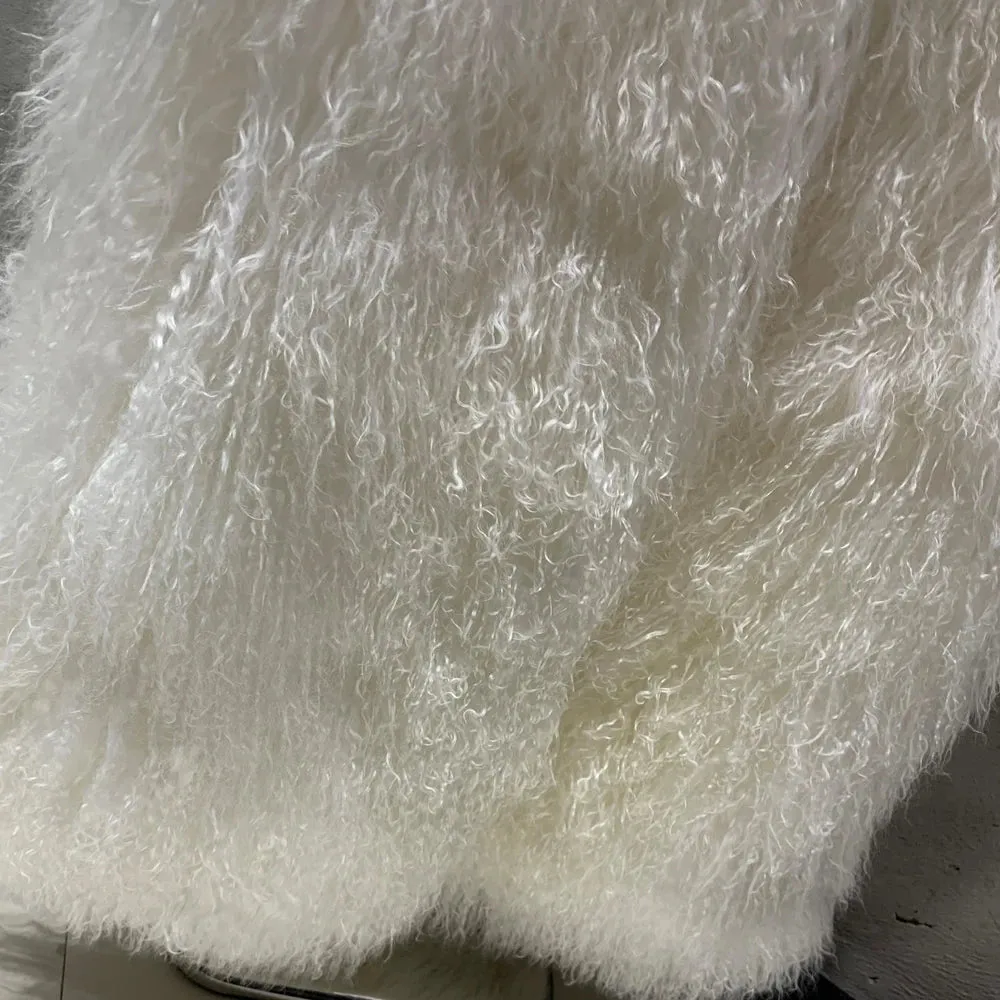 Premium Real Mongolian Fur Coat