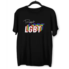 Respect LGBT Community Rainbow Gay Lesbian Festival Straight Bi Pride T-shirt